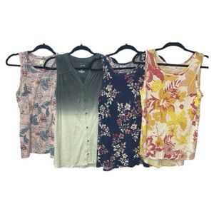 Tank Top Bundle Lot of 4 Sleeveless Tops